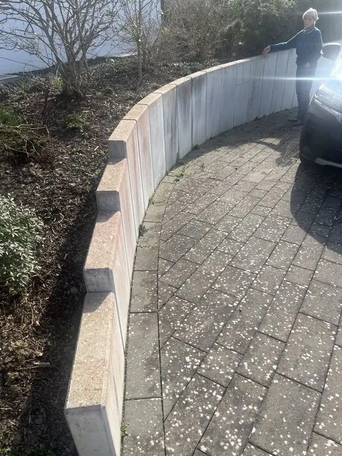Stellplatz in Bad Saulgau vor der Reinigung